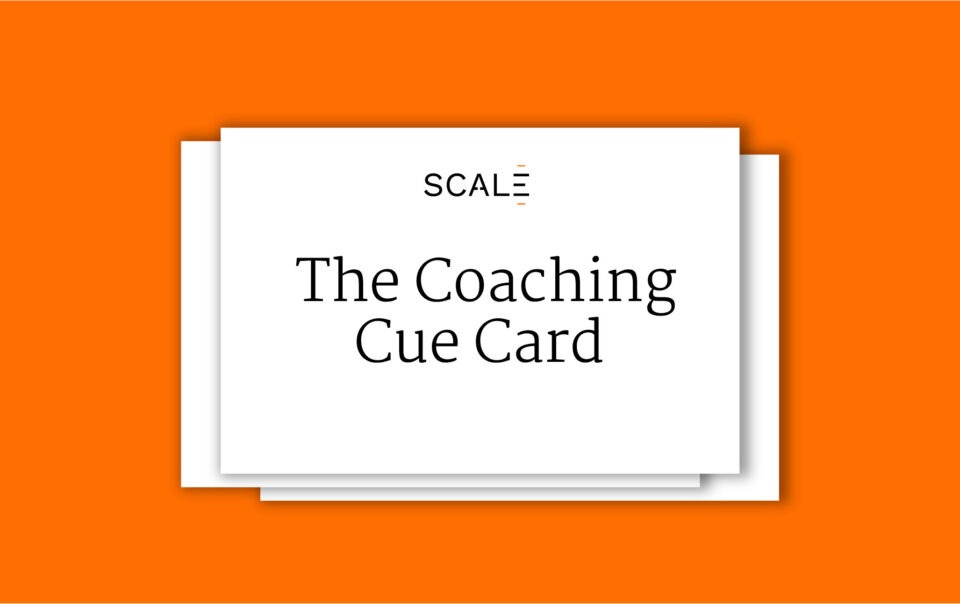 The Coaching Cue Card